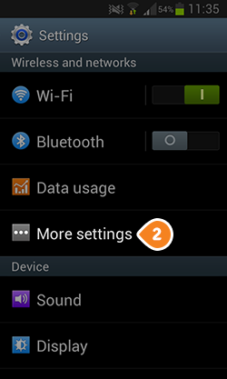 How to set up L2TP on Android KitKat: Step 2