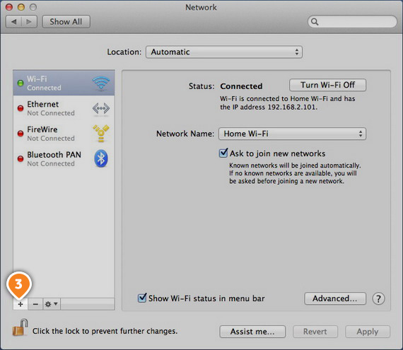 How to set up L2TP on Mac OS: Step 3
