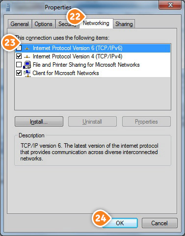How to set up L2TP on Windows 7: Step 12