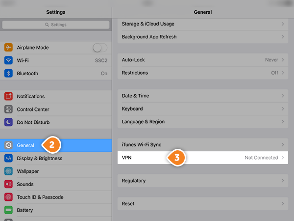 How to set up PPTP on iPad: Step 2