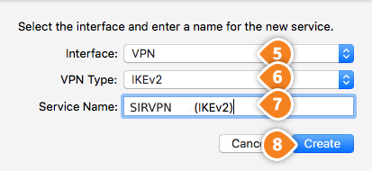 How to set up IKEv2 on Mac OS: Step 4