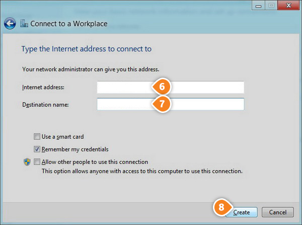 How to set up L2TP on Windows 8: Step 5